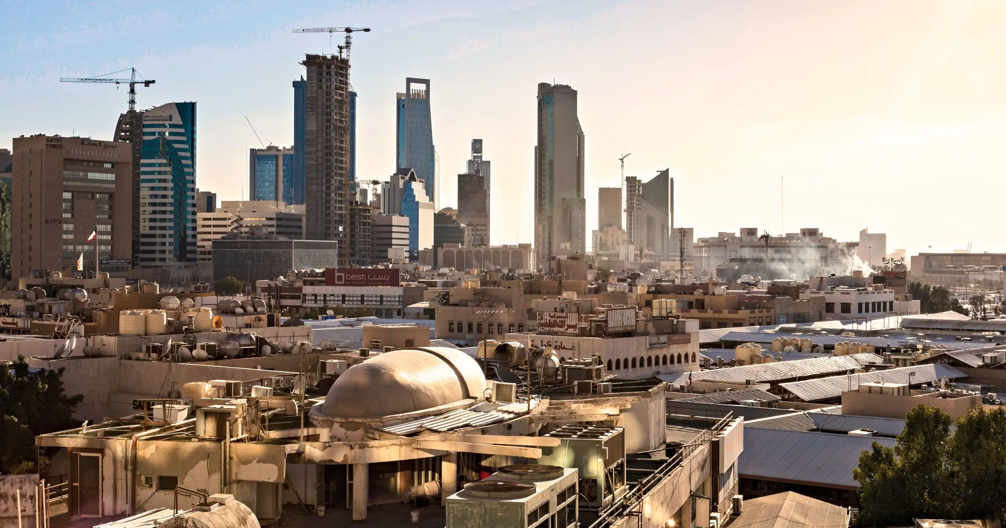 لقطة جوية لمستودع لوجستي